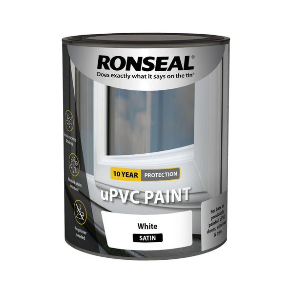 Ronseal Upvc Paint White Satin 2.5l