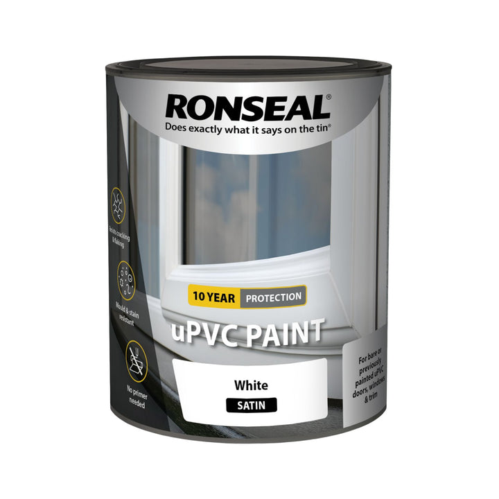 Ronseal Upvc Paint White Satin 2.5l