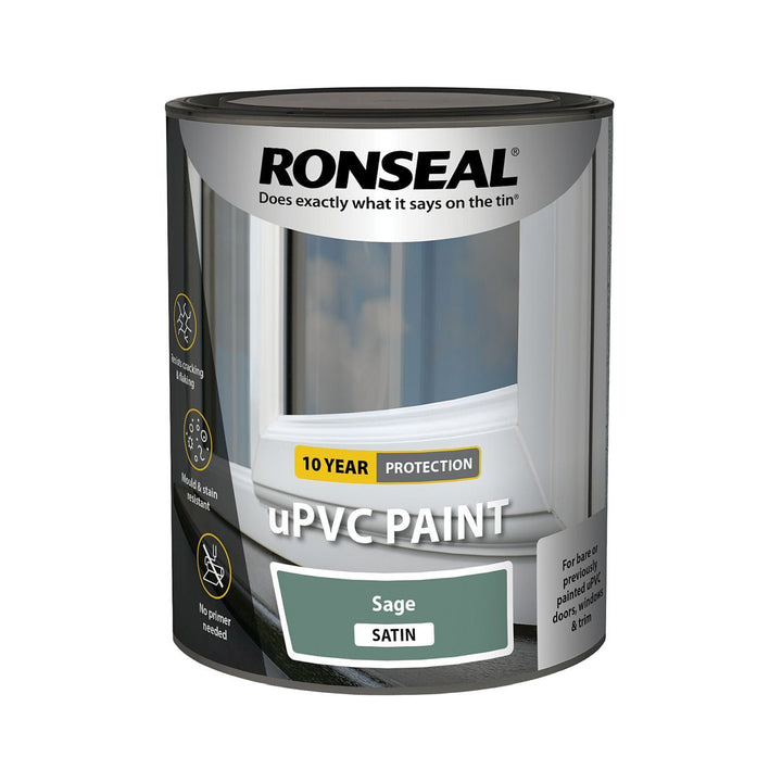 Ronseal Upvc Paint Sage Satin 750ml