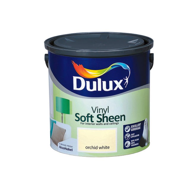 Dulux Vinyl Soft Sheen Orchid White 2.5L