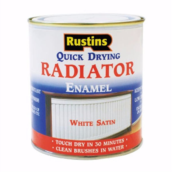 Rustins Radiator Paint - White Satin Q/D