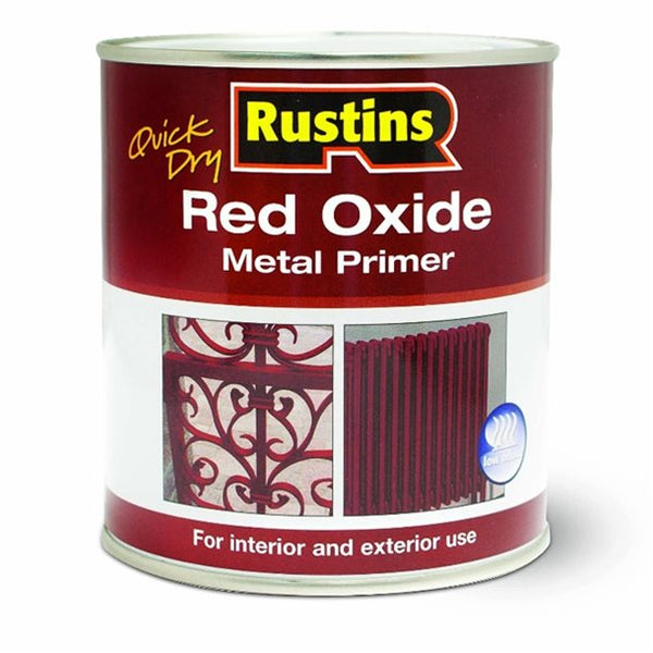 Rustins Red Oxide Metal Primer Paint Q/D