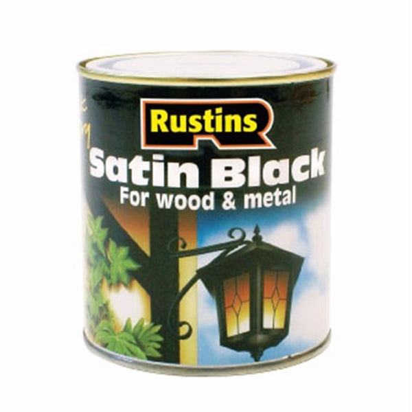 Rustins Satin Black Paint Q/D