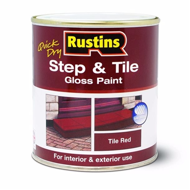 Rustins Step & Tile Red Gloss Paint Q/D