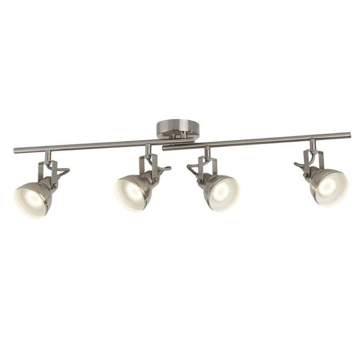FOCUS 4 LIGHT INDUSTRIAL SPOTLIGHT BAR - SATIN SILVER