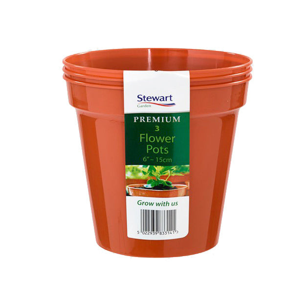 Stewart 15cm Flower Pot x3