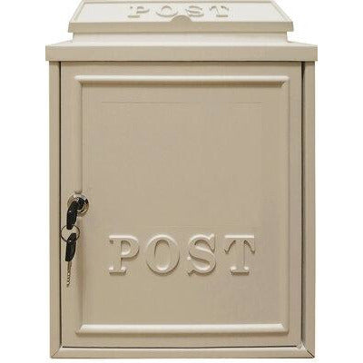 Manor Cream Cast Aluminium Postbox