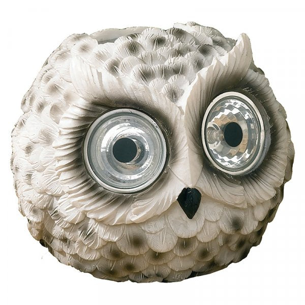 Bright Eye Owls Decorative Solar Garden Light