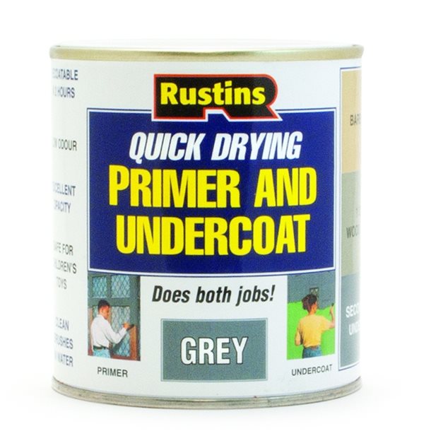 Rustins Grey Primer & Undercoat Q/D 500ml