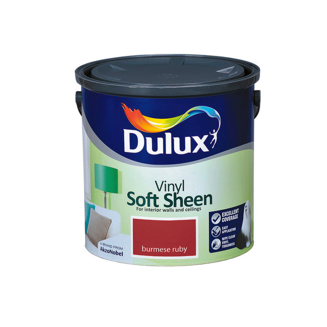 Dulux Vinyl Soft Sheen Burmese Ruby 2.5L