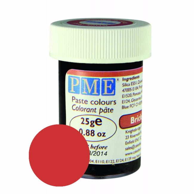 PME Food Colouring Paste Brick Red