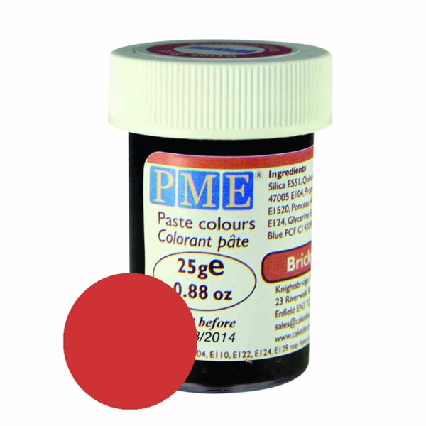 PME Food Colouring Paste Brick Red