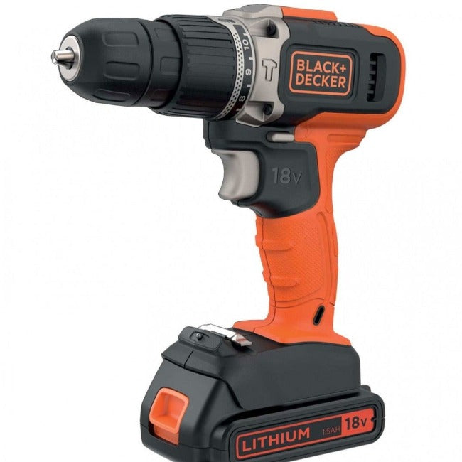 18V Lithium-ion 2 Speed Hammer Drill with 2x 1.5Ah Batteries and 400mA Charger
