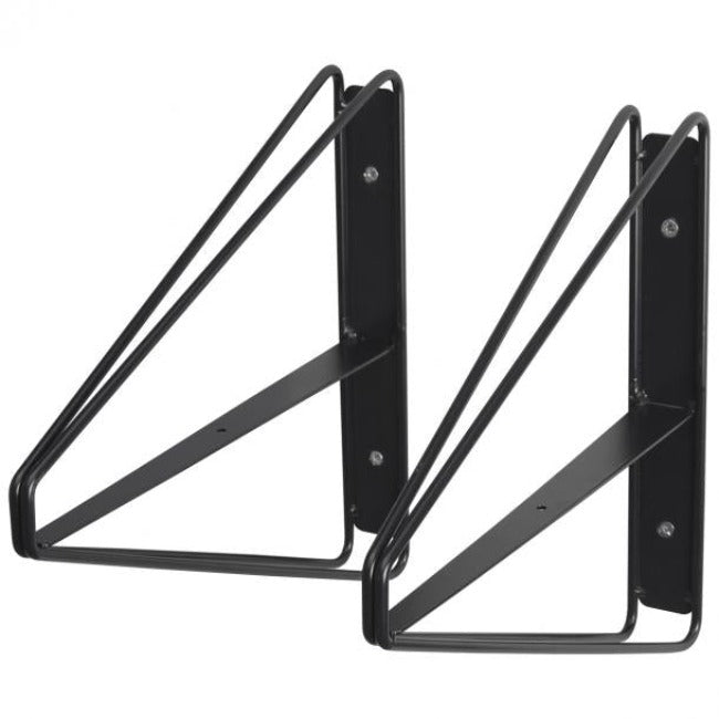 Duraline Shelf Bracket double high S/2 black 24x26,5cm