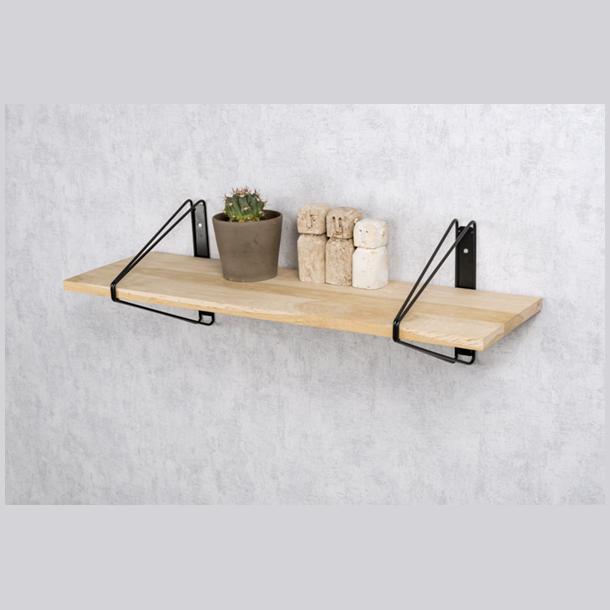 Duraline Shelf Bracket double high S/2 black 24x26,5cm