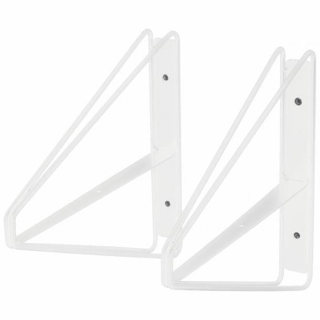 Duraline Shelf Bracket double high S/2 white 24x26,5cm