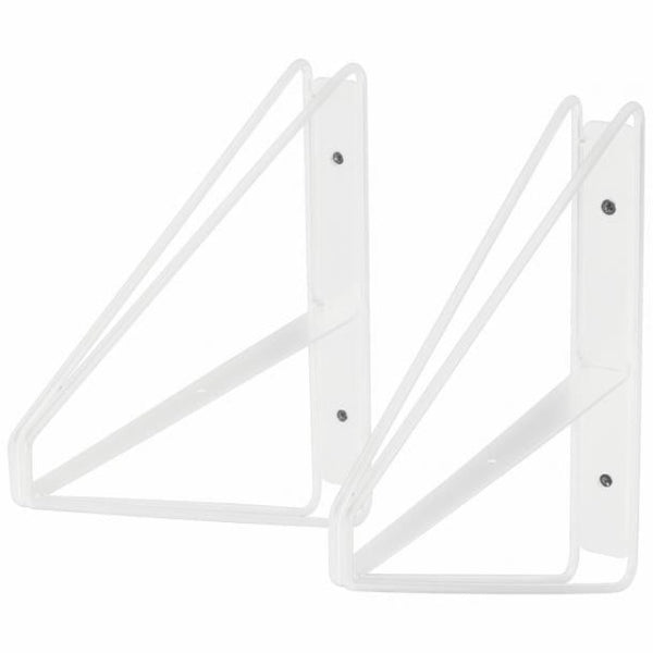 Duraline Shelf Bracket double high S/2 white 24x26,5cm