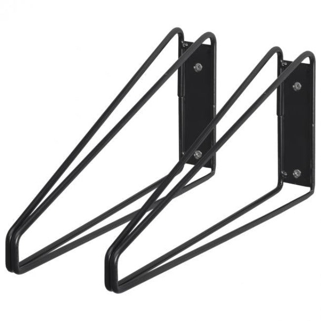 Duraline Bracket double low S/2 black 24x13,5cm
