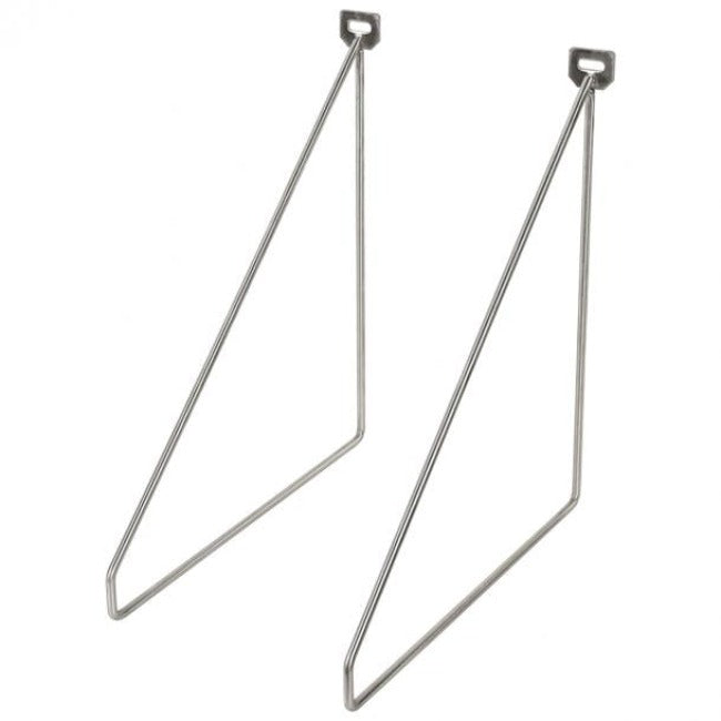 Duraline Shelf Bracket thin S/2 stainless steel 5mm 24x26,5cm