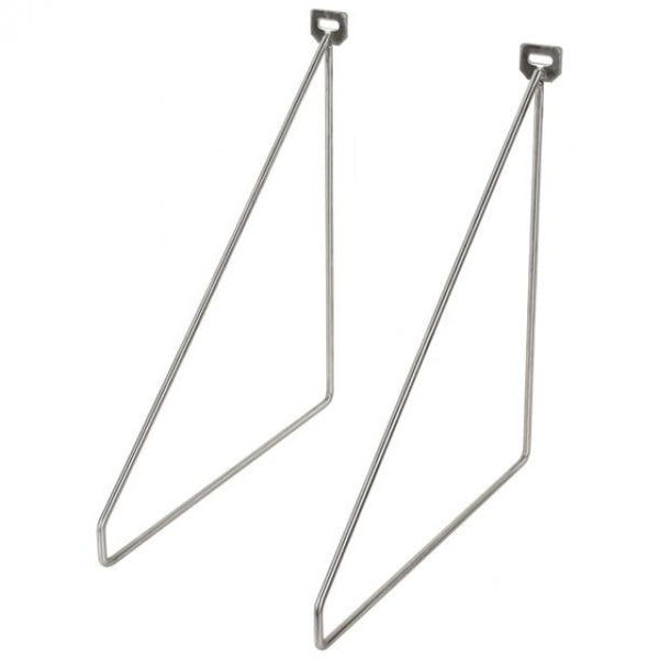 Duraline Shelf Bracket thin S/2 stainless steel 5mm 24x26,5cm