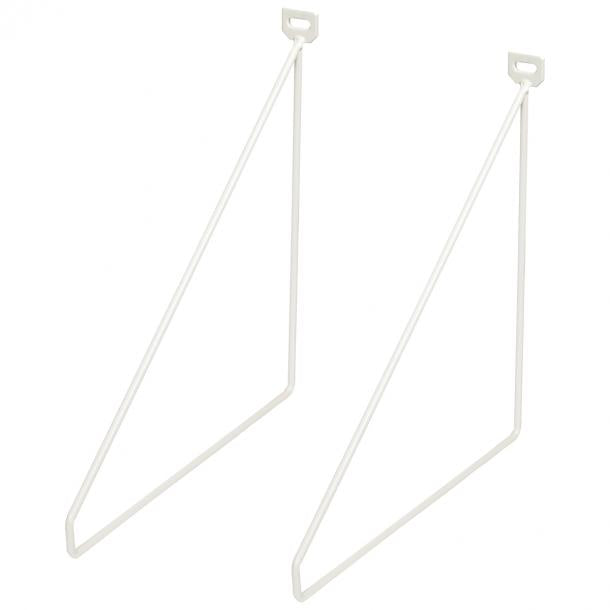 Duraline Shelf Bracket thin S/2 white 5mm 24x26,5cm