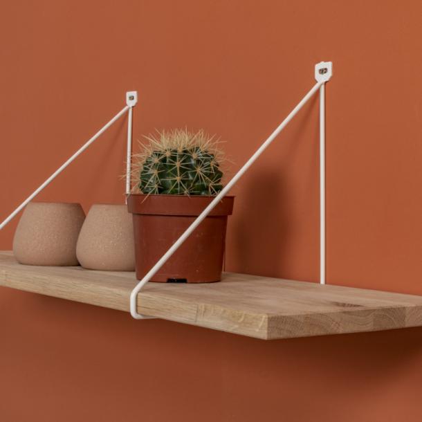 Duraline Shelf Bracket thin S/2 white 5mm 24x26,5cm