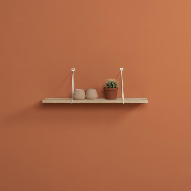 Duraline Shelf Bracket thin S/2 white 5mm 24x26,5cm