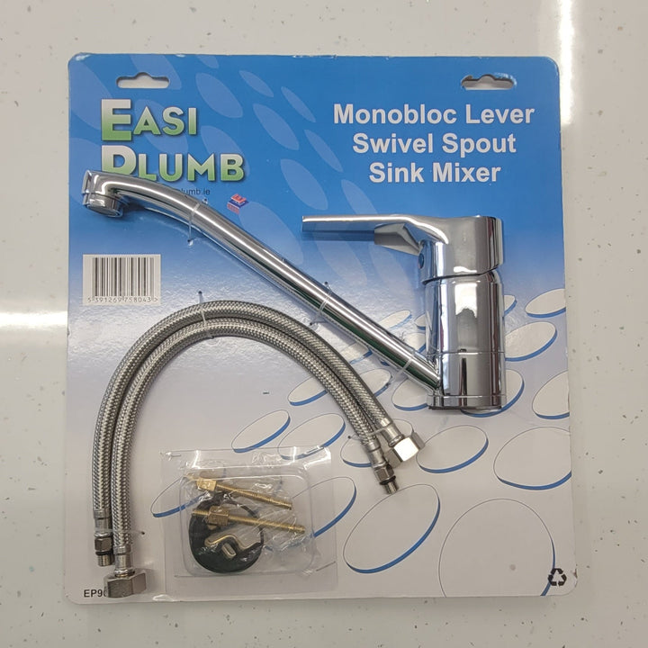 Easi Plumb Monobloc Lever Swivel Spout Sink Mixer