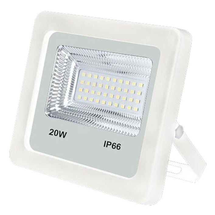 STARBRITE WHITE SLIM AURIGA NON - SENSOR LED FLOODLIGHT - 20W - 20WC