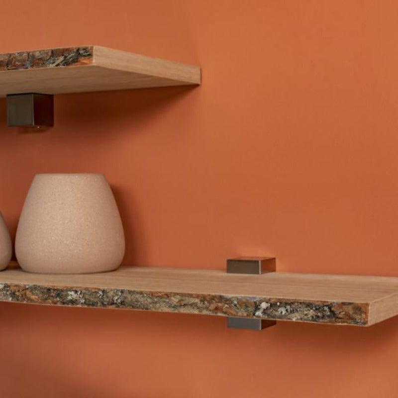 Duraline Shelf Board 4xS XS2 Oak Veneer with Bark 20mm 80x23,5cm