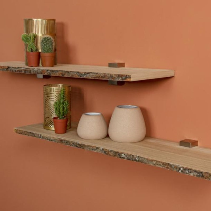 Duraline Shelf Board 4xS XS2 Oak Veneer with Bark 20mm 80x23,5cm