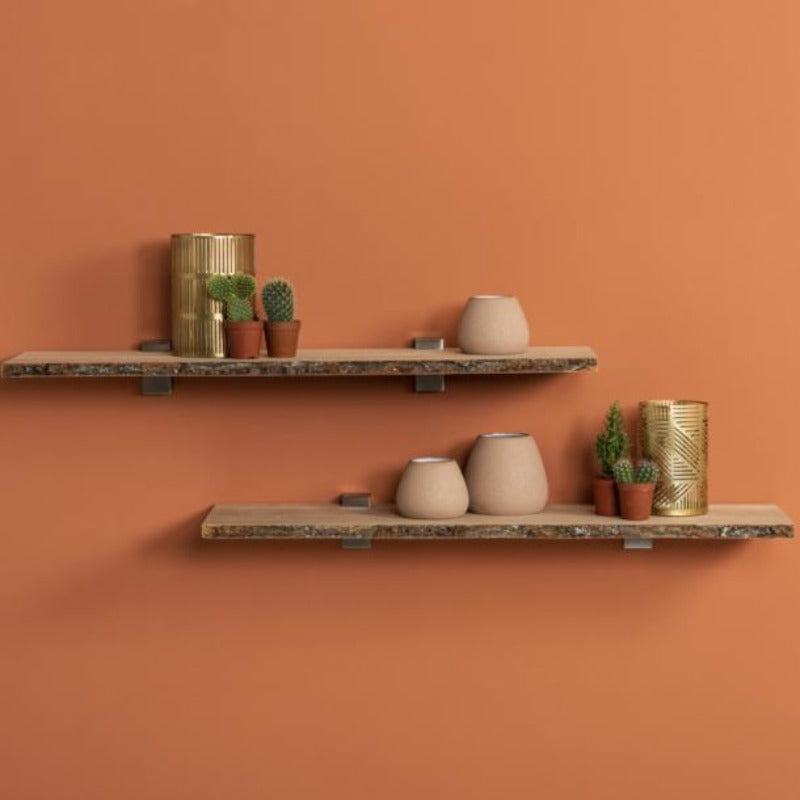 Duraline Shelf Board 4xS XS2 Oak Veneer with Bark 20mm 80x23,5cm