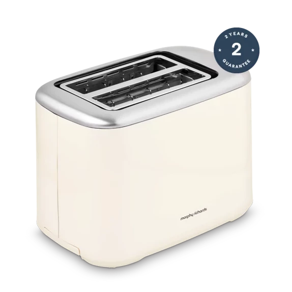 MORPHY RICHARDS EQUIP 2 SLICE TOASTER CREAM