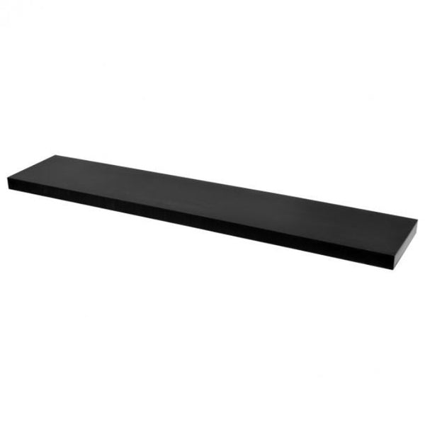 Duraline Floating shelf XL4 Push Fix Black Lacquered 38mm 118x23,5cm