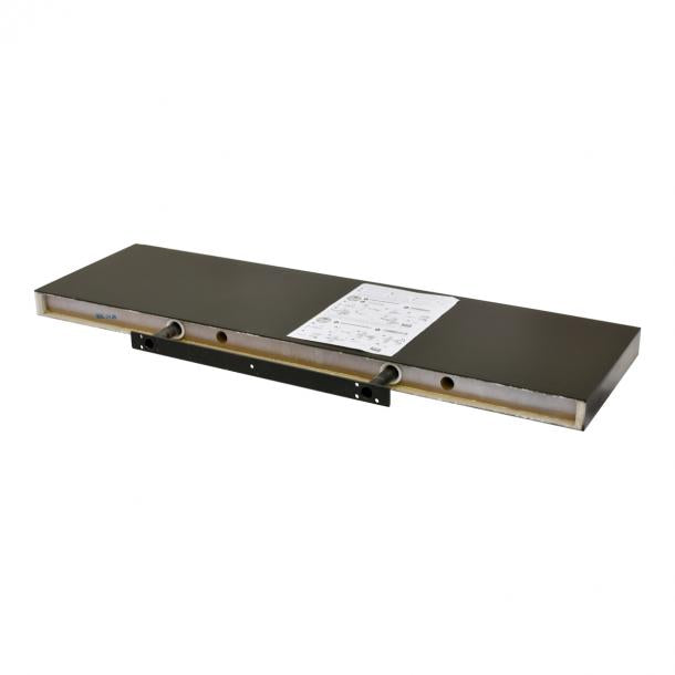 Duraline Floating shelf XL4 push fix black lacquered 38mm 80x23,5cm