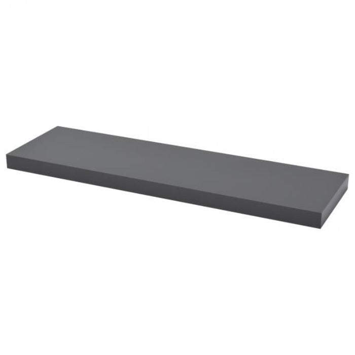 Duraline Floating shelf XL4 push fix grey 38mm 80x23,5cm