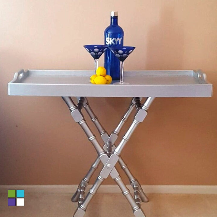 Metallic Silver Beyond Paint. All In One Furniture Paint from Smyths Homevalue.