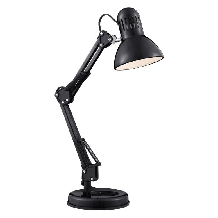 SHINY BLACK HOBBY TABLE LAMP ADJUSTABLEDesk Partners Hobby Table Lamp - Black Metal