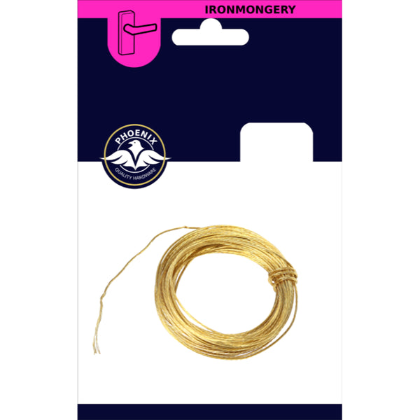 6m Picture Hanging Wire - Brass