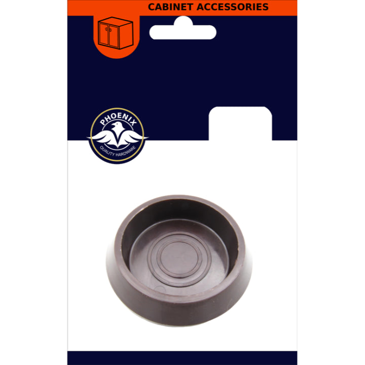 Small Brown Castor Cups - 4 Pack