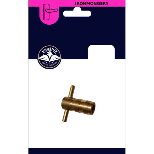 Brass Radiator Key - 2 Pack