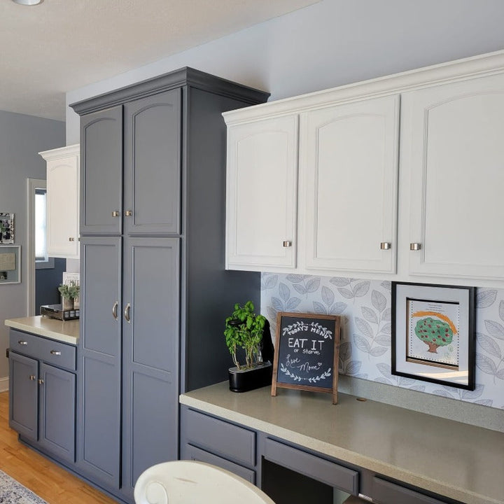 Pewter Beyond Paint. All In One Kitchen Cabinet Paint from Smyths Homevalue.  