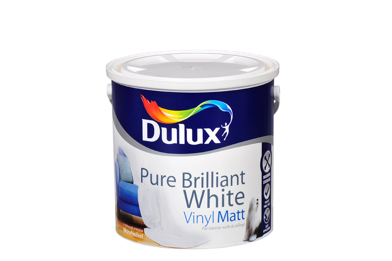 Dulux Vinyl Soft Sheen Pure Brilliant White 2.5L