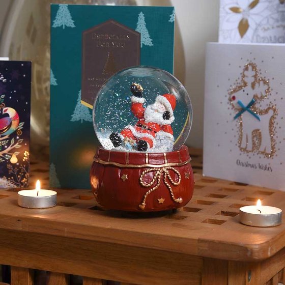 Assorted 10cm Musical Snow Spheres
