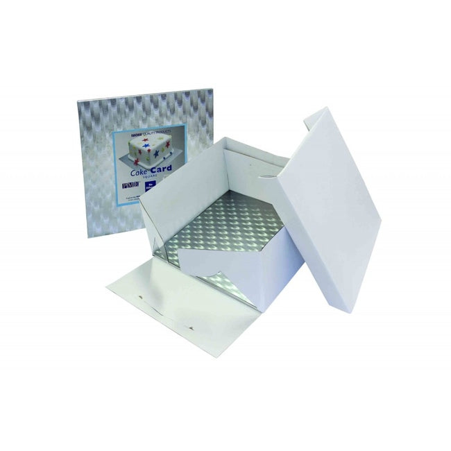 8 Inch PME Square Cake Card & Box
