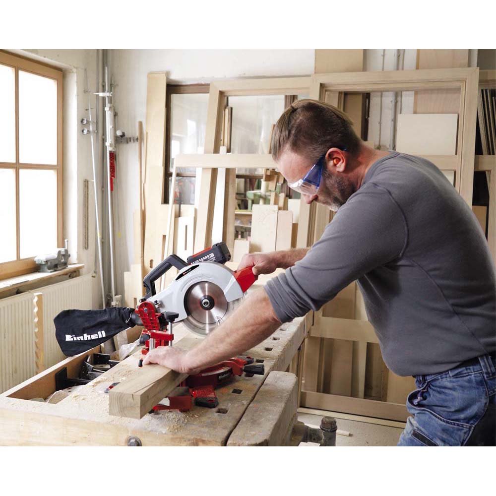 Einhell Power X-Change 18V Cordless Single Bevel Mitre Saw - Bar