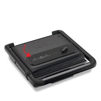 Tefal 2000W Inicio Adjust 8 Portions Versatile Health Grill Panini Maker- Black