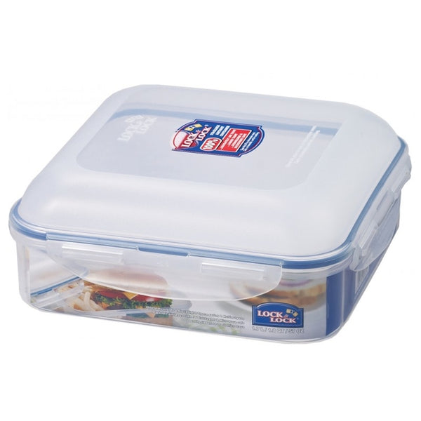 Lock & Lock Square Curved Hamburger Container
