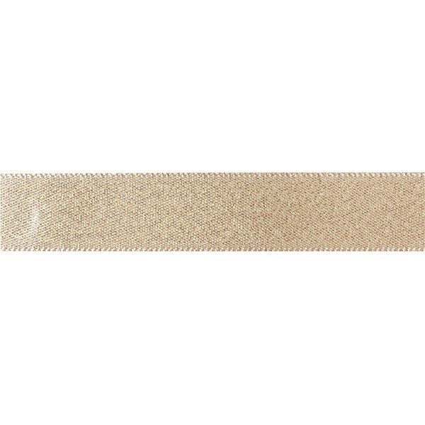Double Faced Satin Ribbon - Gold Glitter