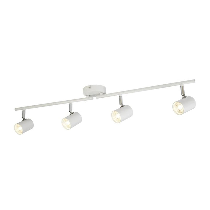 ROLLO 4 LIGHT SPLIT BAR SPOTLIGHT - WHITE METAL